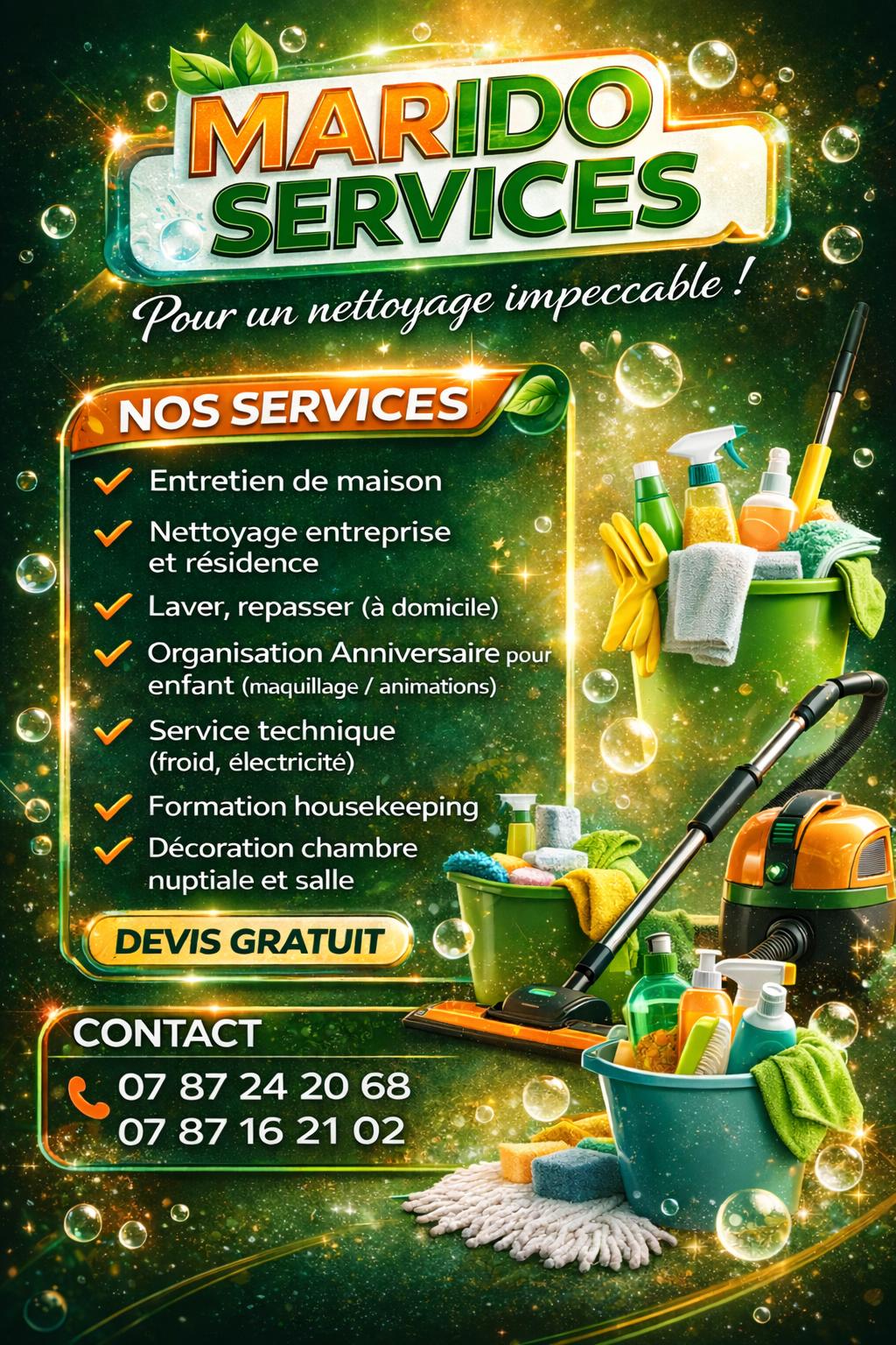 Marido Services — réalisation BK Entreprise