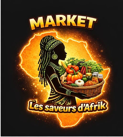 Market Les Saveurs d’Afrik — Site web, identité de marque & réseaux sociaux